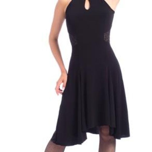 Hovedbilde kjole halter neck mesh i ...